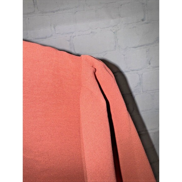 NWT Andree By Unit 3/4 Sleeve Scalloped Top M Coral Salmon Colored Blouse - Picture 7 of 8